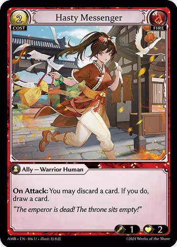 Hasty Messenger (106), Mortal Ambition — Grand Archive card price