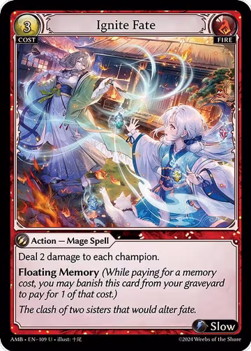 Ignite Fate (109), Mortal Ambition — Grand Archive card price
