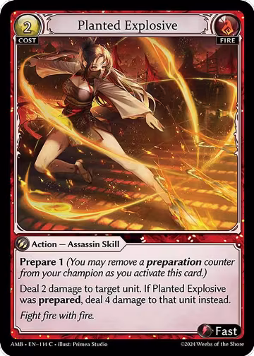 Planted Explosive (114), Mortal Ambition — Grand Archive card price