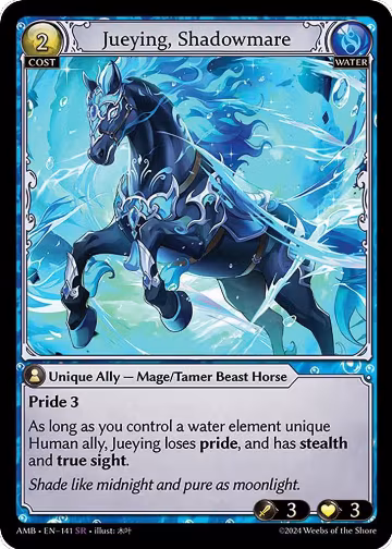 Jueying, Shadowmare (141), Mortal Ambition — Grand Archive card price