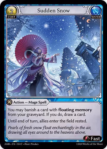 Sudden Snow (155), Mortal Ambition — Grand Archive card price