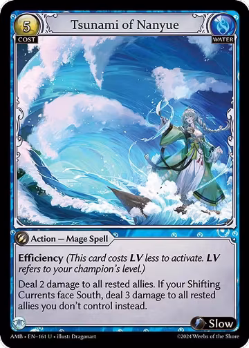 Tsunami of Nanyue (161), Mortal Ambition — Grand Archive card price