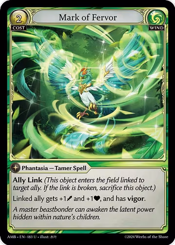 Mark of Fervor (183), Mortal Ambition — Grand Archive card price