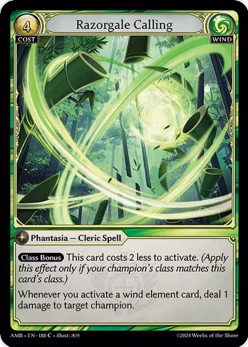Razorgale Calling (188), Mortal Ambition — Grand Archive card price