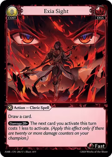 Exia Sight (206), Mortal Ambition — Grand Archive card price