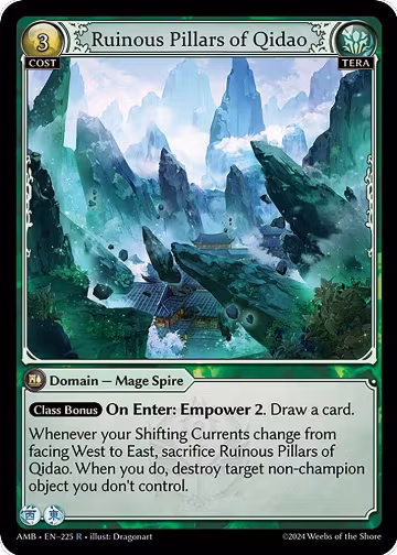 Ruinous Pillars of Qidao (225), Mortal Ambition — Grand Archive card price