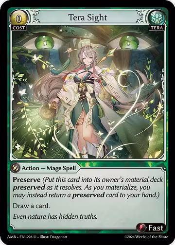 Tera Sight (228), Mortal Ambition — Grand Archive card price