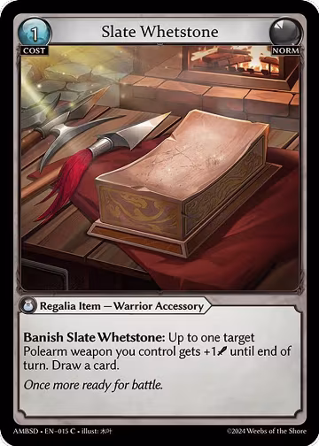 Slate Whetstone (015), Mortal Ambition Starter Decks — Grand Archive card price