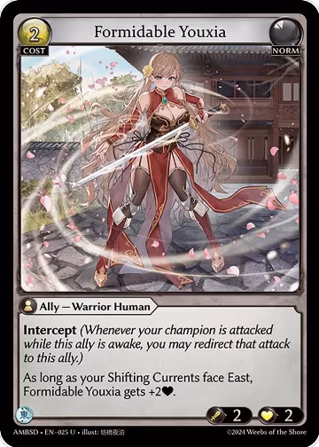 Formidable Youxia (025), Mortal Ambition Starter Decks — Grand Archive card price