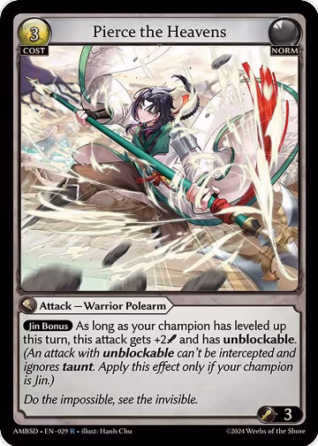 Pierce the Heavens (029), Mortal Ambition Starter Decks — Grand Archive card price