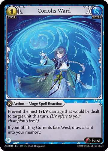 Coriolis Ward (039), Mortal Ambition Starter Decks — Grand Archive card price
