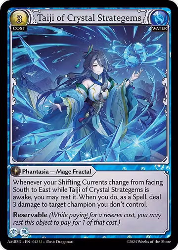 Taiji of Crystal Strategems (042), Mortal Ambition Starter Decks — Grand Archive card price