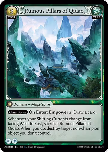 Ruinous Pillars of Qidao (060), Mortal Ambition Starter Decks — Grand Archive card price