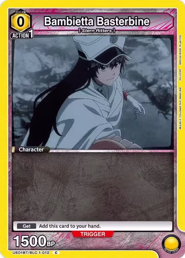 Bambietta Basterbine (012) (Box Topper Foil) (UE01BT/BLC-1-012), BLEACH: Thousand-Year Blood War — Union Arena card price