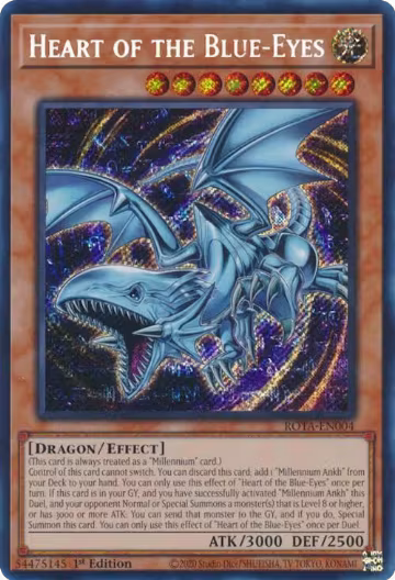 Heart of the Blue-Eyes (ROTA-EN004), Rage of the Abyss — Yu-Gi-Oh! card price