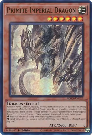 Primite Imperial Dragon (ROTA-EN013), Rage of the Abyss — Yu-Gi-Oh! card price