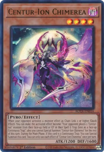 Centur-Ion Chimerea (ROTA-EN016), Rage of the Abyss — Yu-Gi-Oh! card price