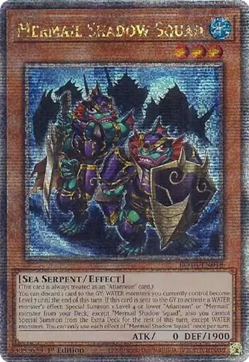 Mermail Shadow Squad (Quarter Century Secret Rare) (ROTA-EN018), Rage of the Abyss — Yu-Gi-Oh! card price