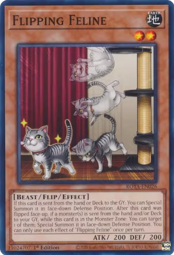 Flipping Feline (ROTA-EN026), Rage of the Abyss — Yu-Gi-Oh! card price