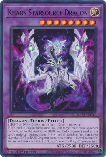 Khaos Starsource Dragon (ROTA-EN034), Rage of the Abyss — Yu-Gi-Oh! card price