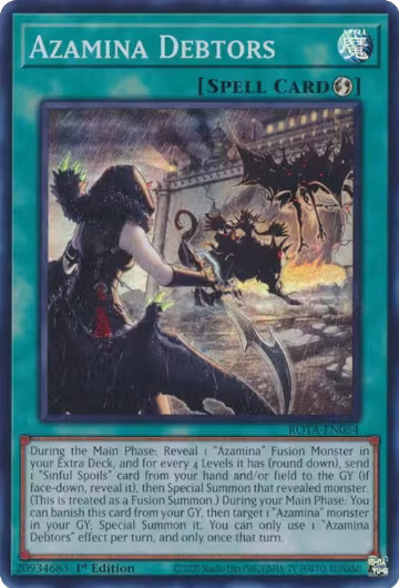 Azamina Debtors (ROTA-EN054), Rage of the Abyss — Yu-Gi-Oh! card price