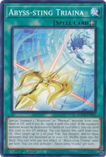 Abyss-sting Triaina (ROTA-EN062), Rage of the Abyss — Yu-Gi-Oh! card price