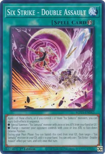 Six Strike - Double Assault (ROTA-EN063), Rage of the Abyss — Yu-Gi-Oh! card price