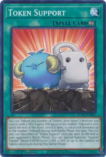 Token Support (ROTA-EN067), Rage of the Abyss — Yu-Gi-Oh! card price