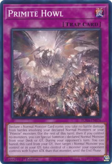 Primite Howl (ROTA-EN076), Rage of the Abyss — Yu-Gi-Oh! card price