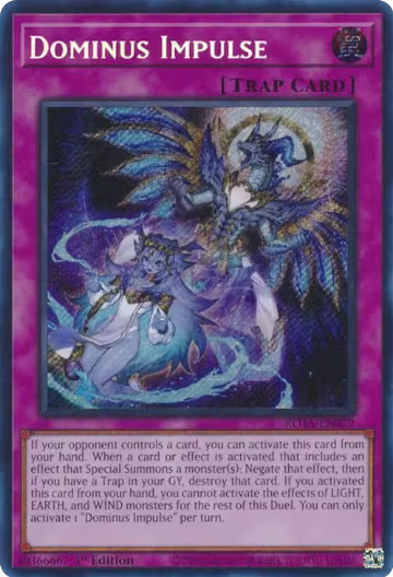 Dominus Impulse (ROTA-EN079), Rage of the Abyss — Yu-Gi-Oh! card price