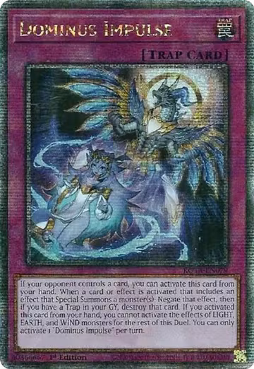 Dominus Impulse (Quarter Century Secret Rare) (ROTA-EN079), Rage of the Abyss — Yu-Gi-Oh! card price