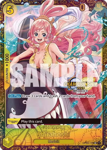 Shirahoshi (October Championship 2024 Online Regional) (OP03-116), One Piece Promotion Cards — One Piece card price