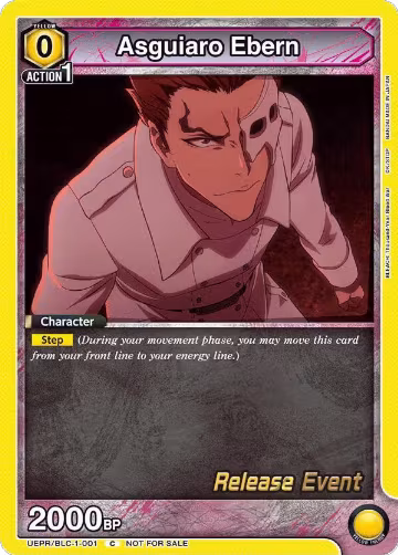 Asguiaro Ebern (UEPR/BLC-1-001), BLEACH: Thousand-Year Blood War Release Event Cards — Union Arena card price