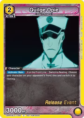 Quilge Opie (005) (UEPR/BLC-1-005), BLEACH: Thousand-Year Blood War Release Event Cards — Union Arena card price
