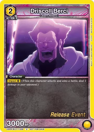 Driscoll Berci (UEPR/BLC-1-009), BLEACH: Thousand-Year Blood War Release Event Cards — Union Arena card price
