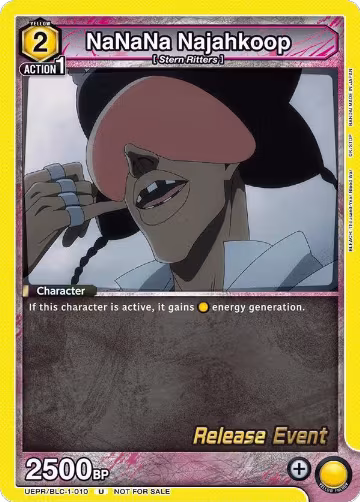NaNaNa Najahkoop (UEPR/BLC-1-010), BLEACH: Thousand-Year Blood War Release Event Cards — Union Arena card price
