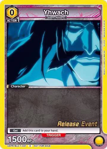 Yhwach (021) (UEPR/BLC-1-021), BLEACH: Thousand-Year Blood War Release Event Cards — Union Arena card price