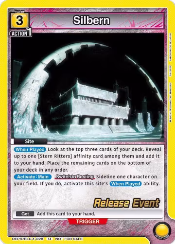 Silbern (UEPR/BLC-1-028), BLEACH: Thousand-Year Blood War Release Event Cards — Union Arena card price