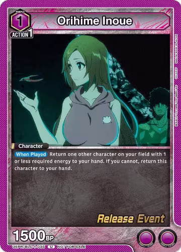 Orihime Inoue (UEPR/BLC-1-035), BLEACH: Thousand-Year Blood War Release Event Cards — Union Arena card price