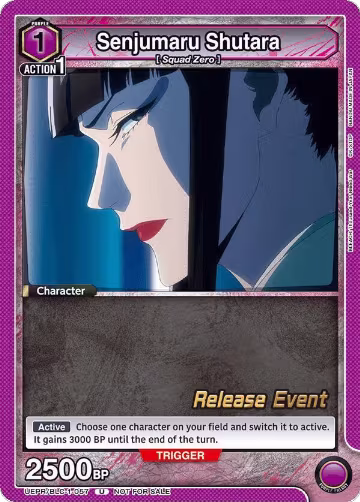Senjumaru Shutara (UEPR/BLC-1-057), BLEACH: Thousand-Year Blood War Release Event Cards — Union Arena card price