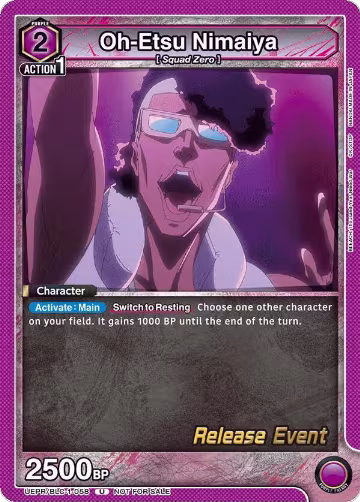 Oh-Etsu Nimaiya (UEPR/BLC-1-058), BLEACH: Thousand-Year Blood War Release Event Cards — Union Arena card price