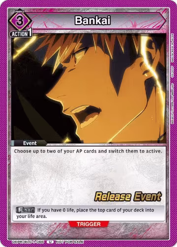 Bankai (066) (UEPR/BLC-1-066), BLEACH: Thousand-Year Blood War Release Event Cards — Union Arena card price