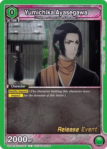 Yumichika Ayasegawa (UEPR/BLC-1-067), BLEACH: Thousand-Year Blood War Release Event Cards — Union Arena card price
