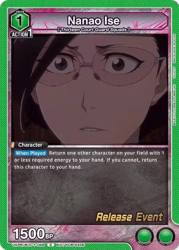 Nanao Ise (UEPR/BLC-1-068), BLEACH: Thousand-Year Blood War Release Event Cards — Union Arena card price