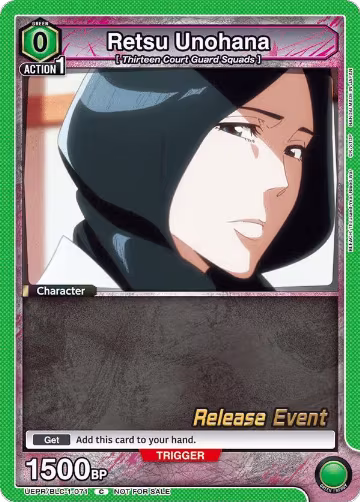 Retsu Unohana (071) (UEPR/BLC-1-071), BLEACH: Thousand-Year Blood War Release Event Cards — Union Arena card price