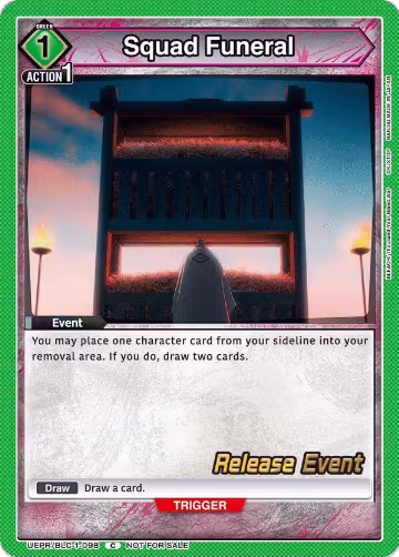 Squad Funeral (UEPR/BLC-1-098), BLEACH: Thousand-Year Blood War Release Event Cards — Union Arena card price