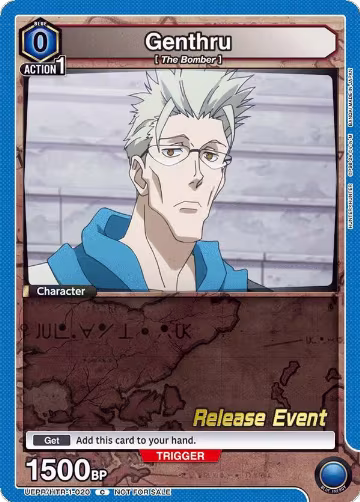Genthru (020) (UEPR/HTR-1-020), HUNTER X HUNTER Release Event Cards — Union Arena card price