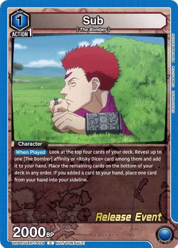 Sub (UEPR/HTR-1-024), HUNTER X HUNTER Release Event Cards — Union Arena card price