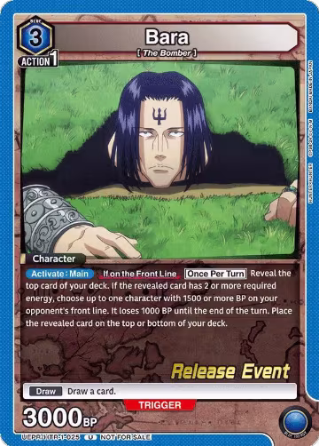 Bara (UEPR/HTR-1-025), HUNTER X HUNTER Release Event Cards — Union Arena card price