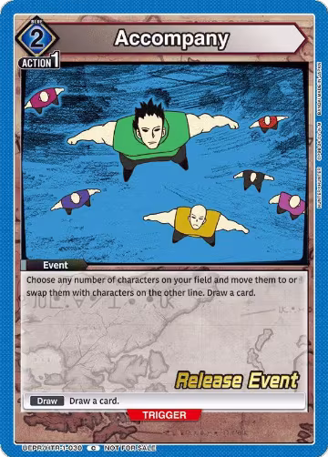 Accompany (UEPR/HTR-1-030), HUNTER X HUNTER Release Event Cards — Union Arena card price